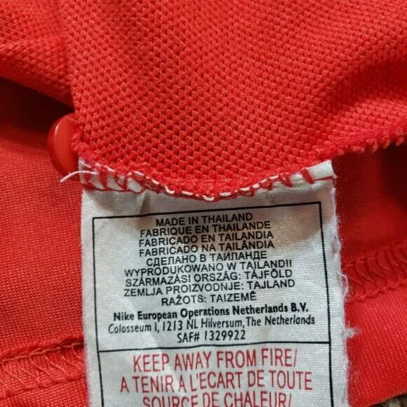 Nike Polo Shirt Mens‎ Large Red Short Sleeve Branded Golf - Picture 8 of 13